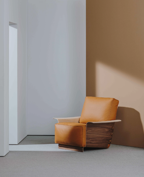 FOREST CLUB - Leather armchair with armrests by Andreu World - view 3